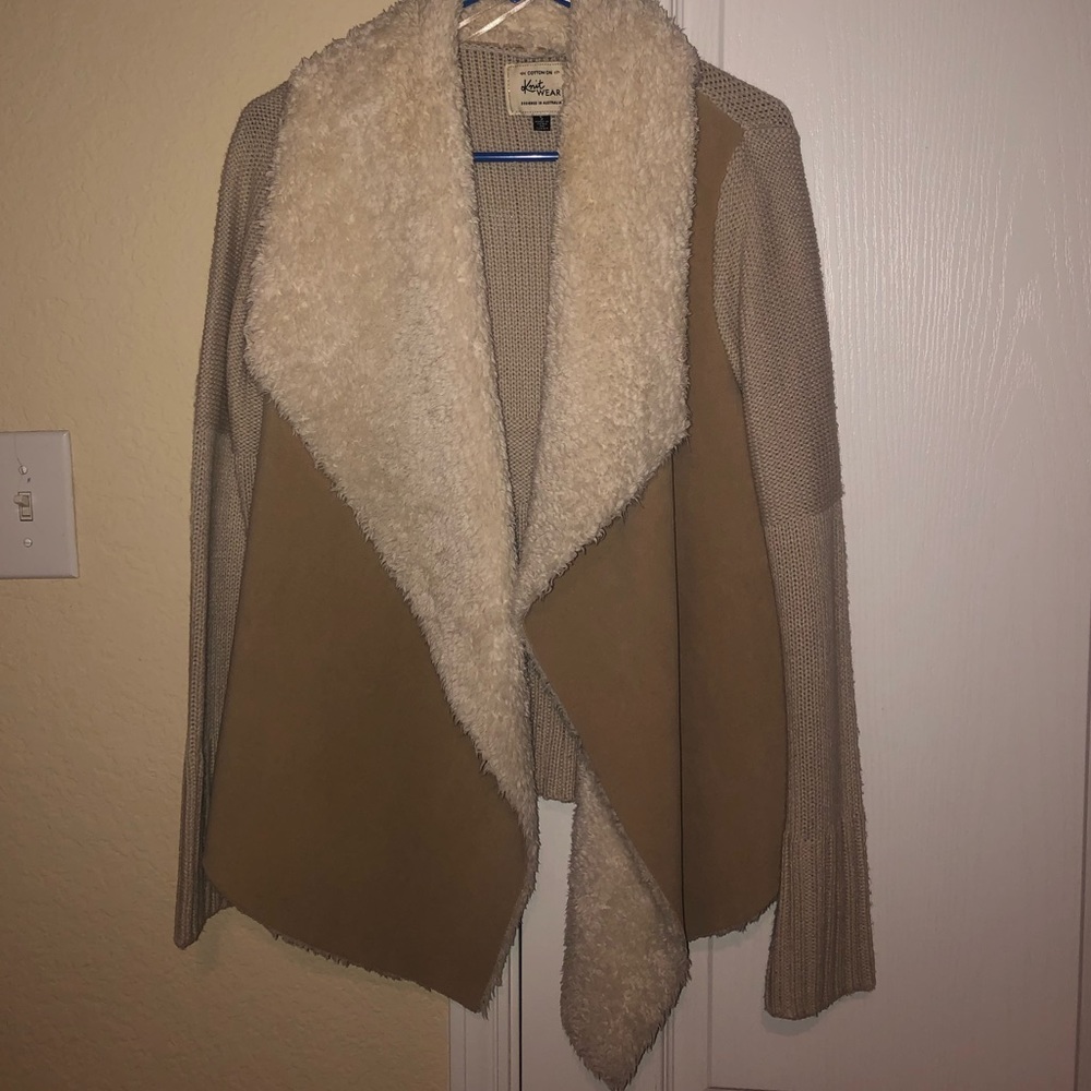 Cotton on size S fuzzy sweater